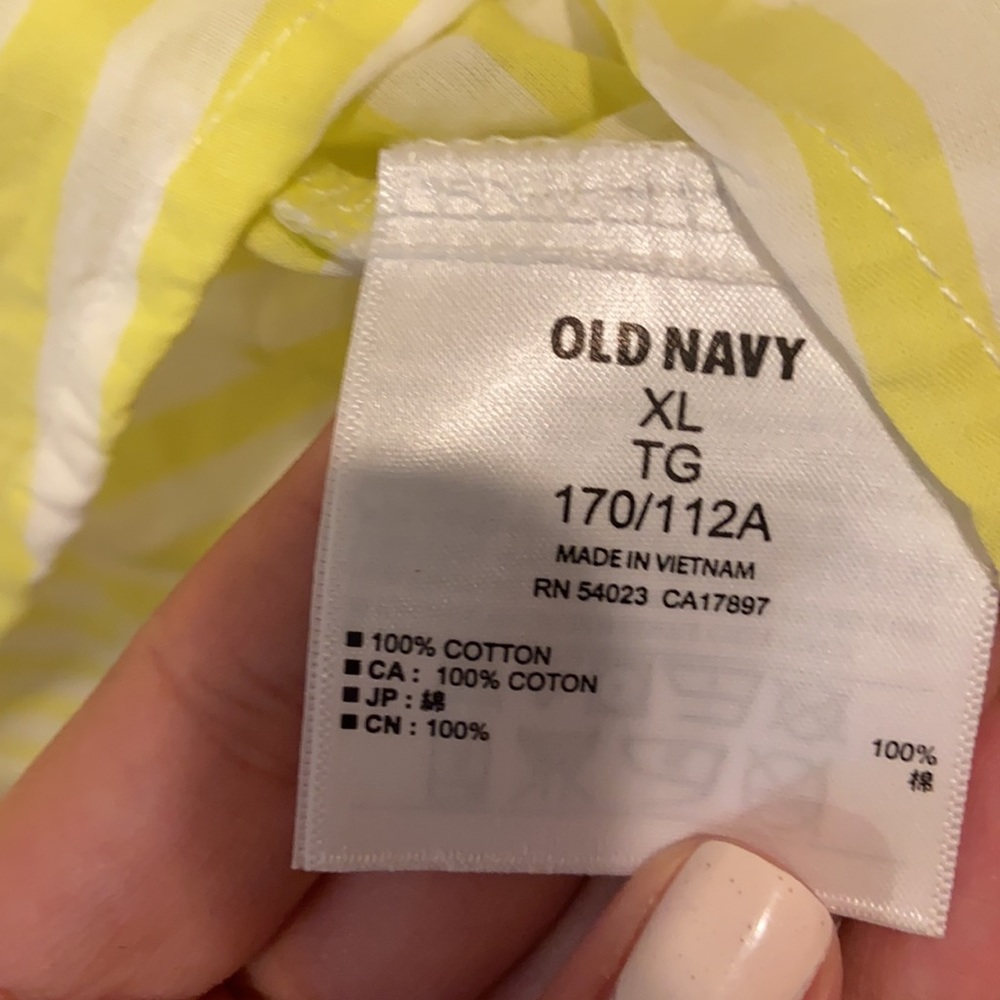 Yellow & White Button-Down - Picture 7 of 7